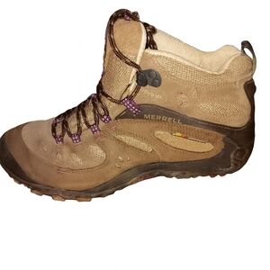 Merrell - Chameleon Arc Mid Ventilator Brown Boots, Hiking, Outdoors, size 9.5